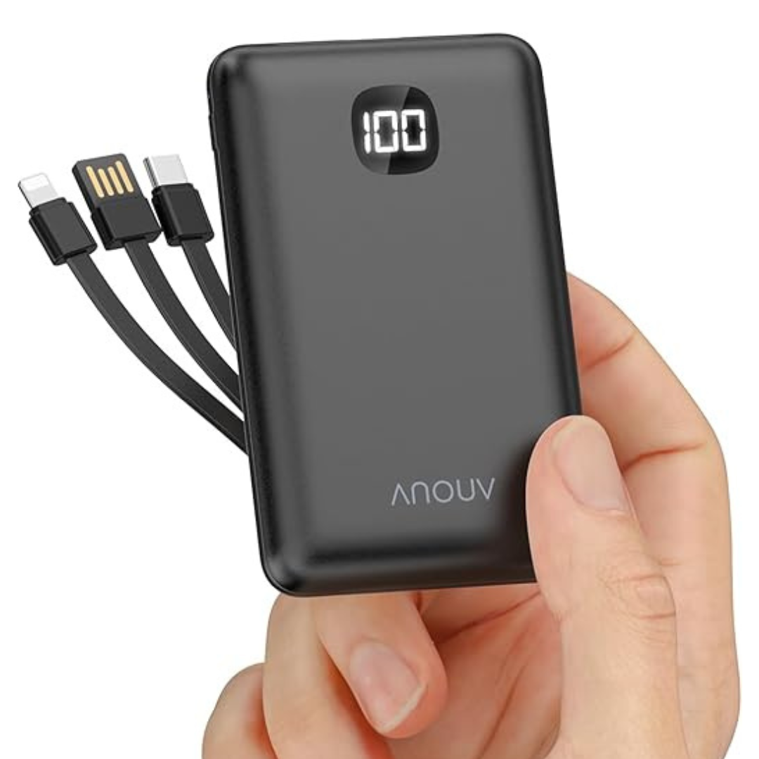 ANOUV 10000mAh Portable Power Bank With LED Display