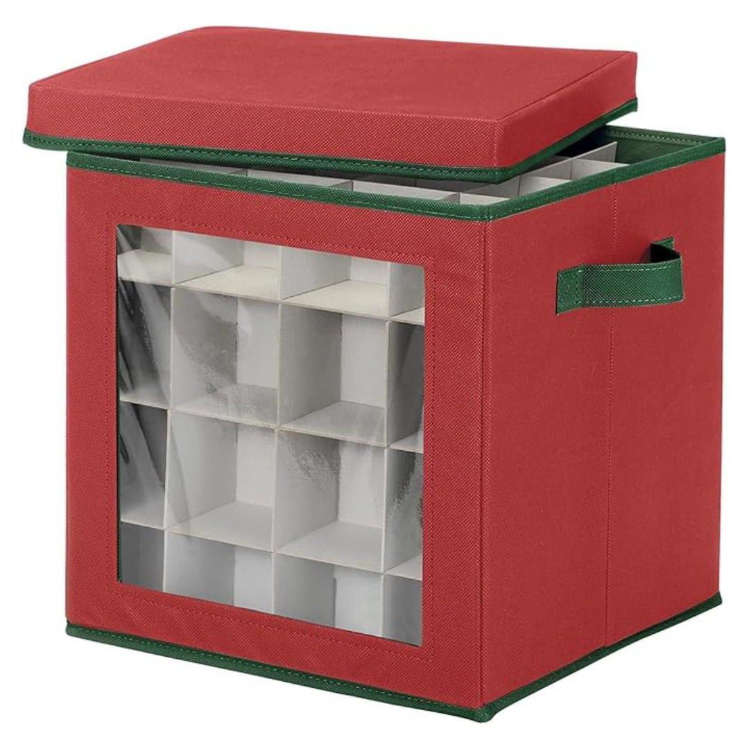 Whitmor 6129-5340 Ornament Storage W/ 64 compartments