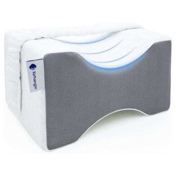 Memory Foam Ergonomic Pillow with Cover & Removable Straps