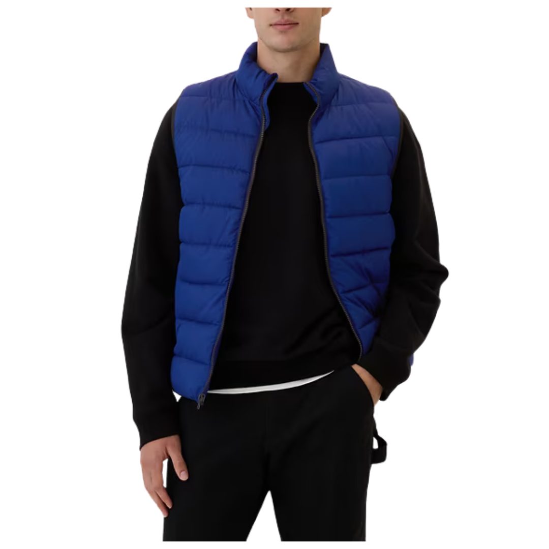 Gap Factory Men's ColdControl Relaxed Puffer Vest (Bellwether Blue)