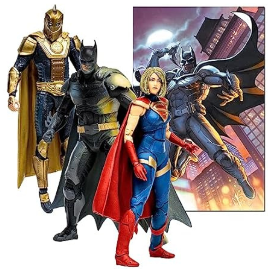 3-Pack McFarlane DC Multiverse Batman, Dr. Fate & Supergirl Action Figure