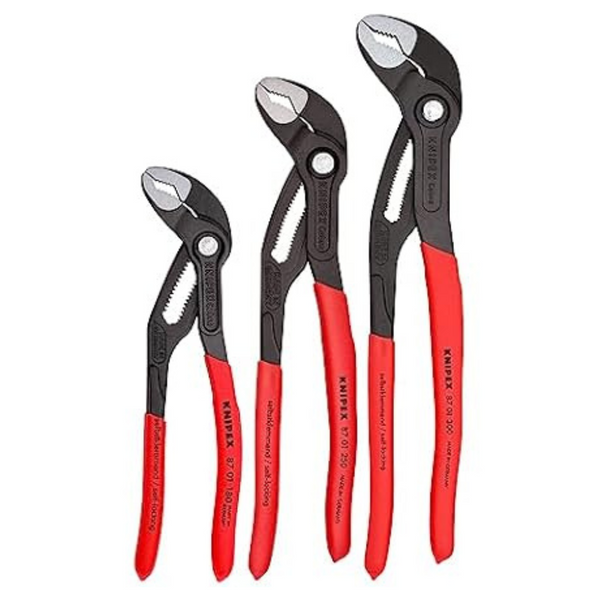 3-Piece KNIPEX Tools Cobra Pliers Set (7, 10, & 12)