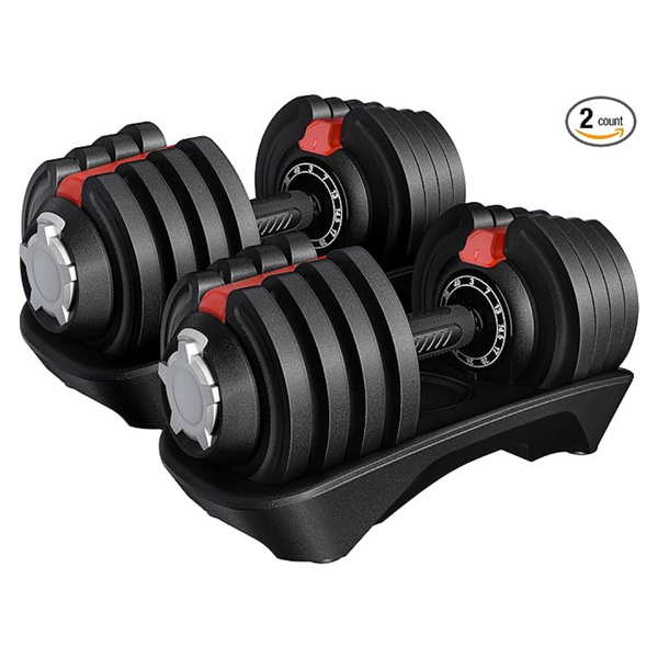 Yaheetech 40-Lb. Adjustable Dumbbell Set (Pair)