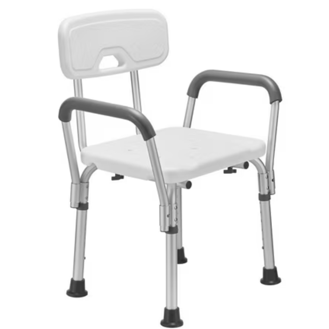 MPM Height Adjustable Bathtub Shower Chair For Inside Shower