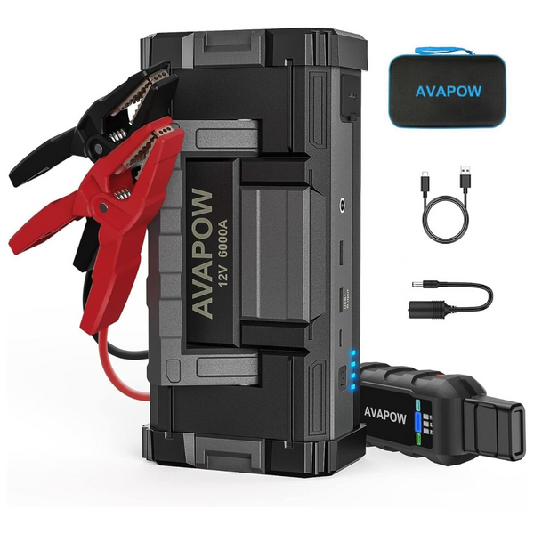 AVAPOW 12V 6000A Powerful Car Battery Jump Starter