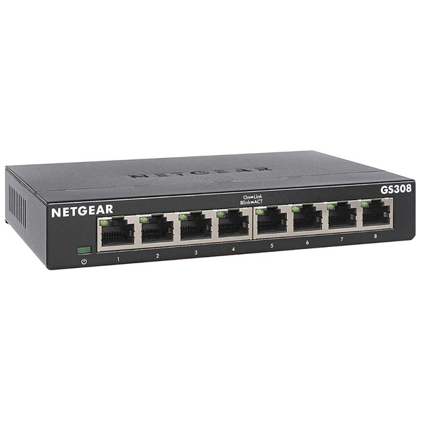 Netgear GS308 8-Port Gigabit Ethernet Unmanaged Desktop Switch