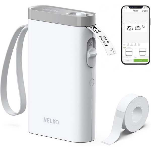 Nelko P21 Portable Bluetooth Label Printer With Tape