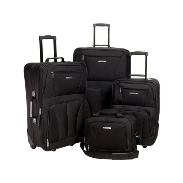 4-Piece Rockland Journey Softside Upright Luggage Set (14"/19"/24"/28")