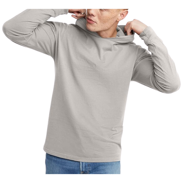 Hanes Men's T-Shirt Hoodie Garment Dyed Cotton Long Sleeve Jersey Tee