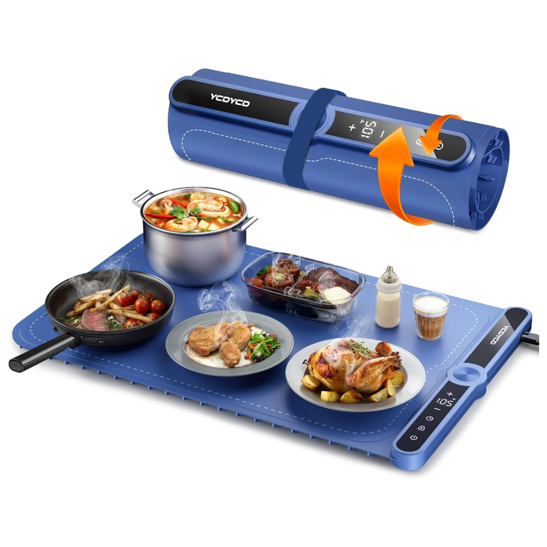 Portable Electric Food Warming Mat With 9 Level Temperature