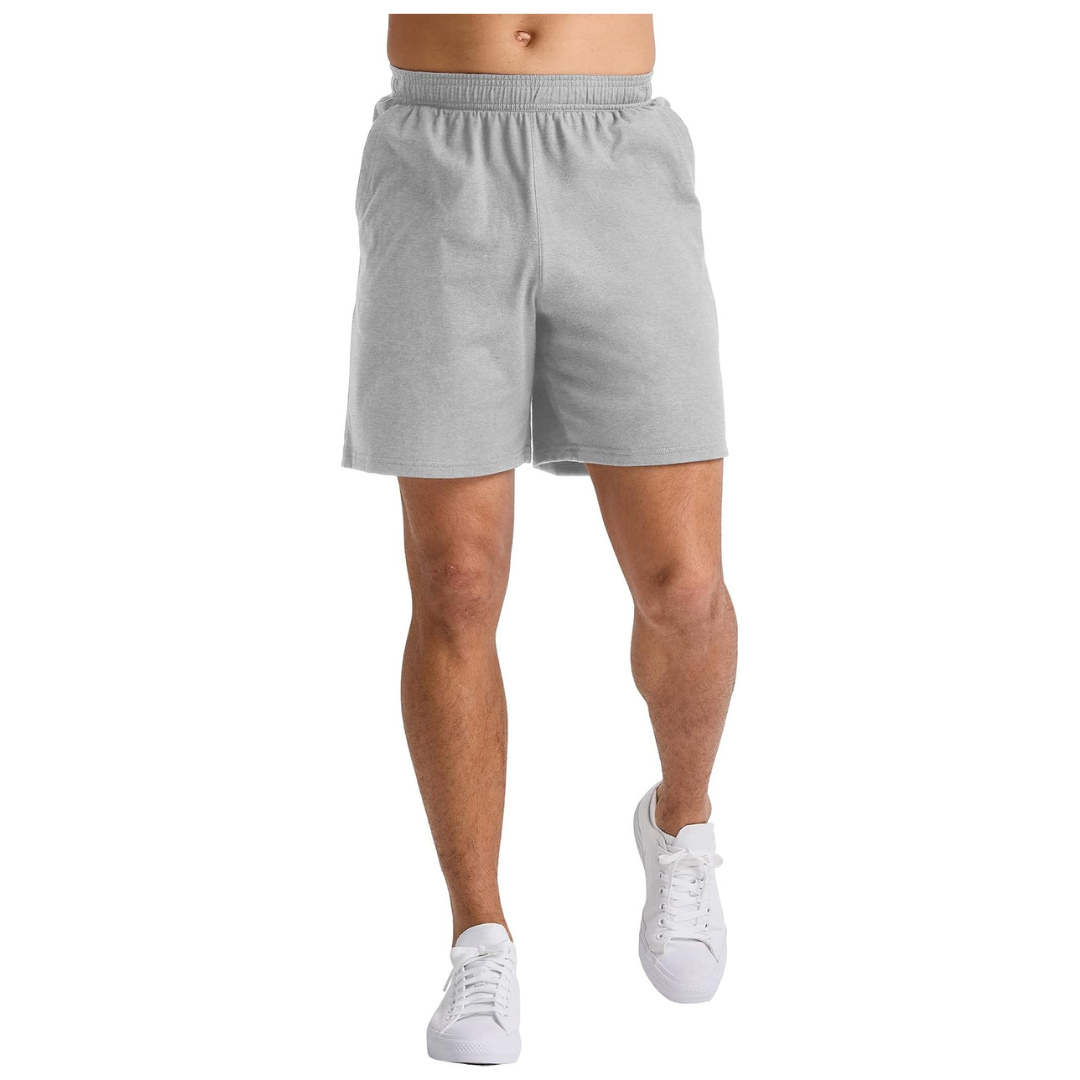 Hanes Men's 7" Originals Cotton Pull-On Jersey Gym Shorts