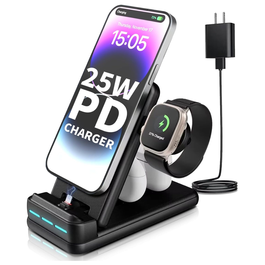 4 in 1 Foldable 25W PD Charger Stand