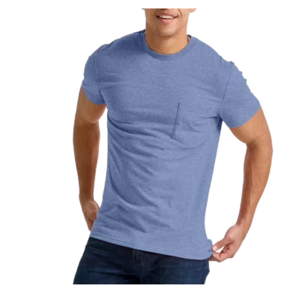 Hanes Originals Men's Tri-Blend Crewneck Pocket T-Shirt