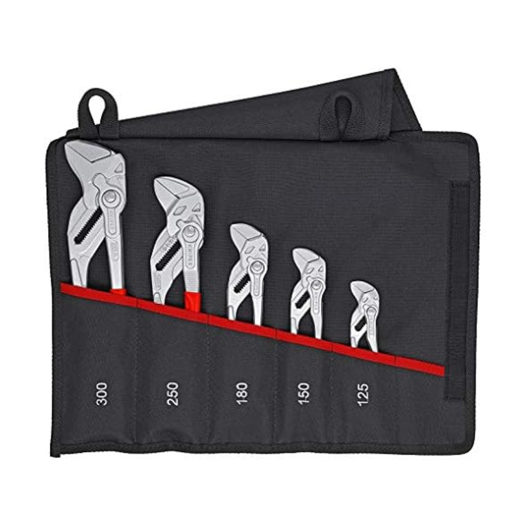 5-Piece Knipex Pliers Wrench Set In Tool Roll