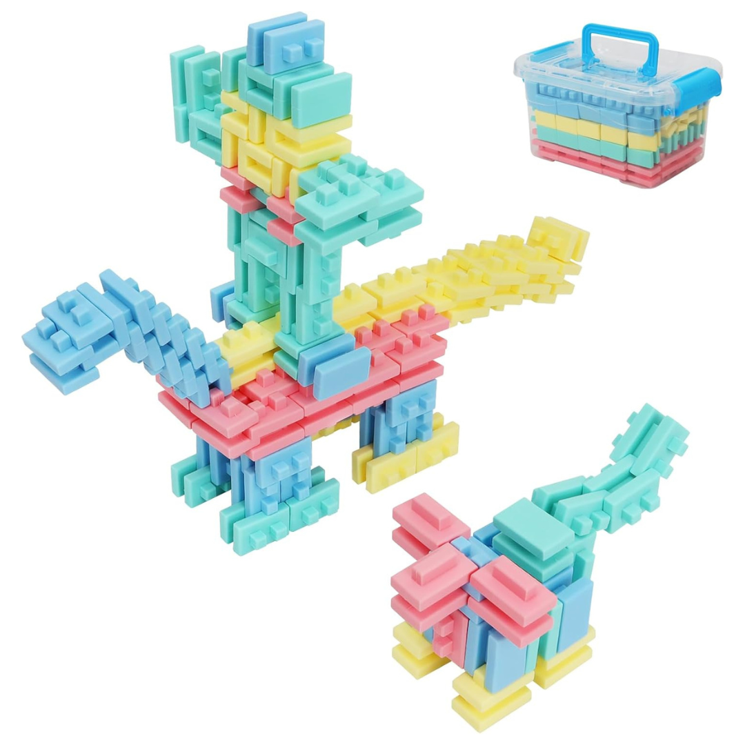 100 Pieces Building Blocks: Stacking Sets Toys