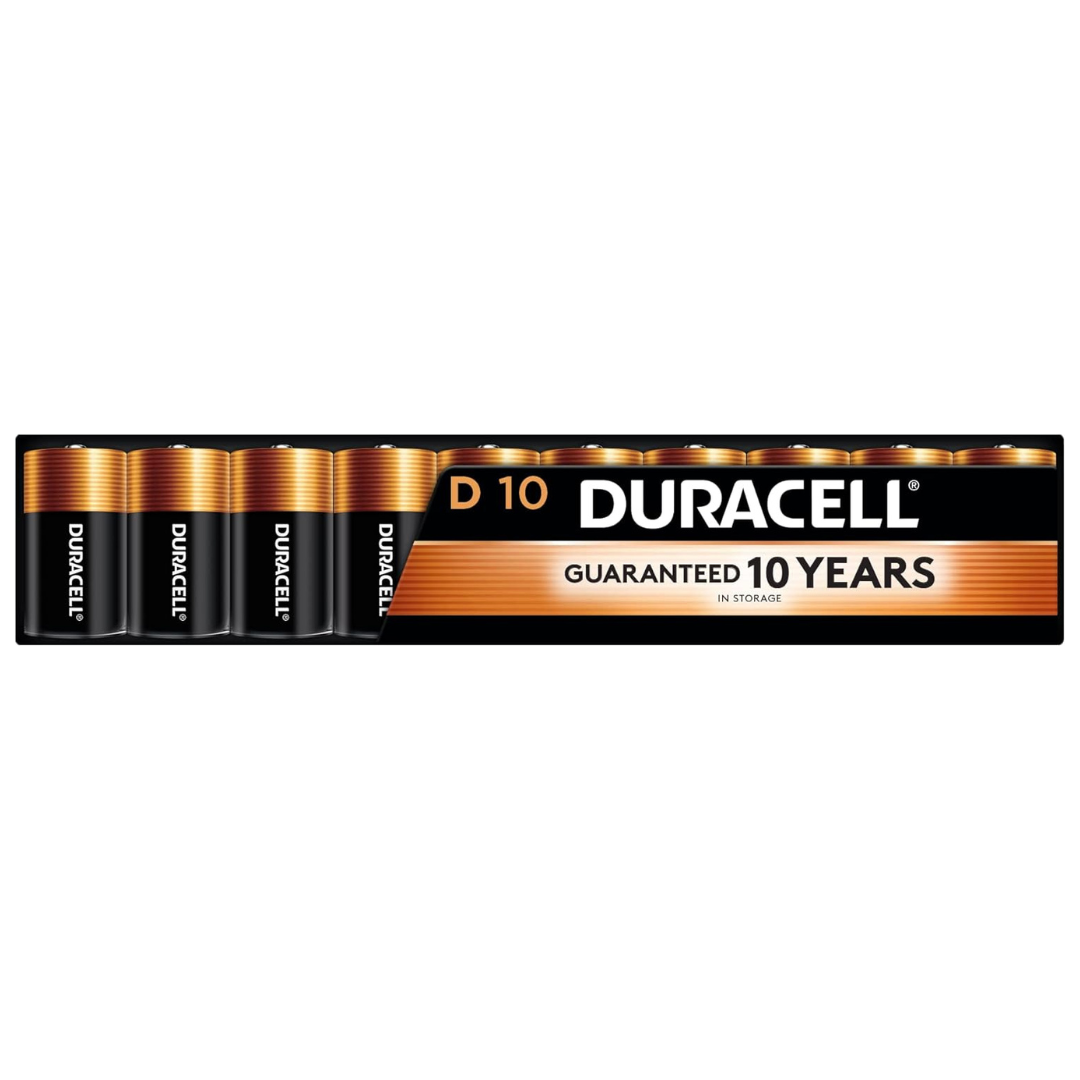 Duracell Coppertop D Batteries (10 Count)