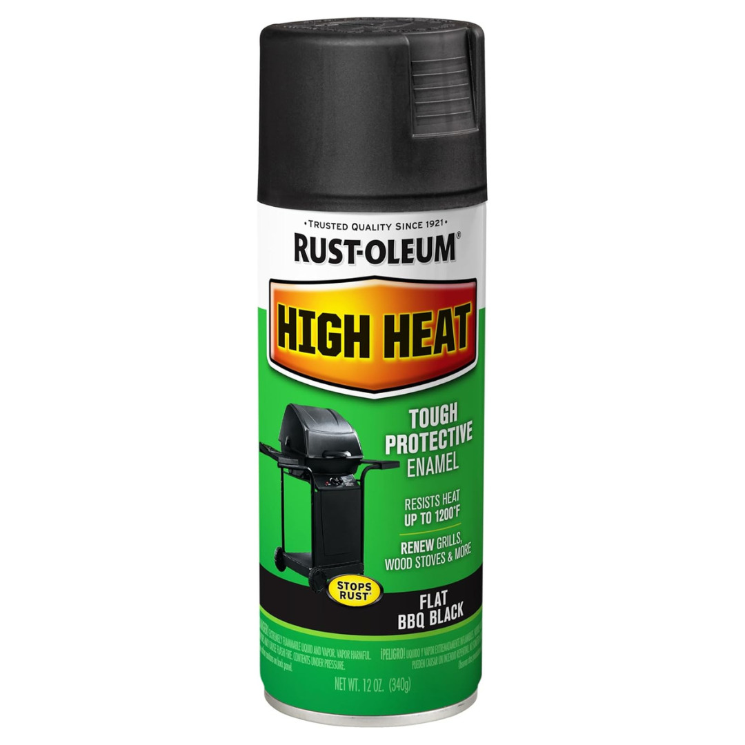 Rust-Oleum 7778830 High Heat Enamel Bar-B-Que Spray Paint (12-Oz)