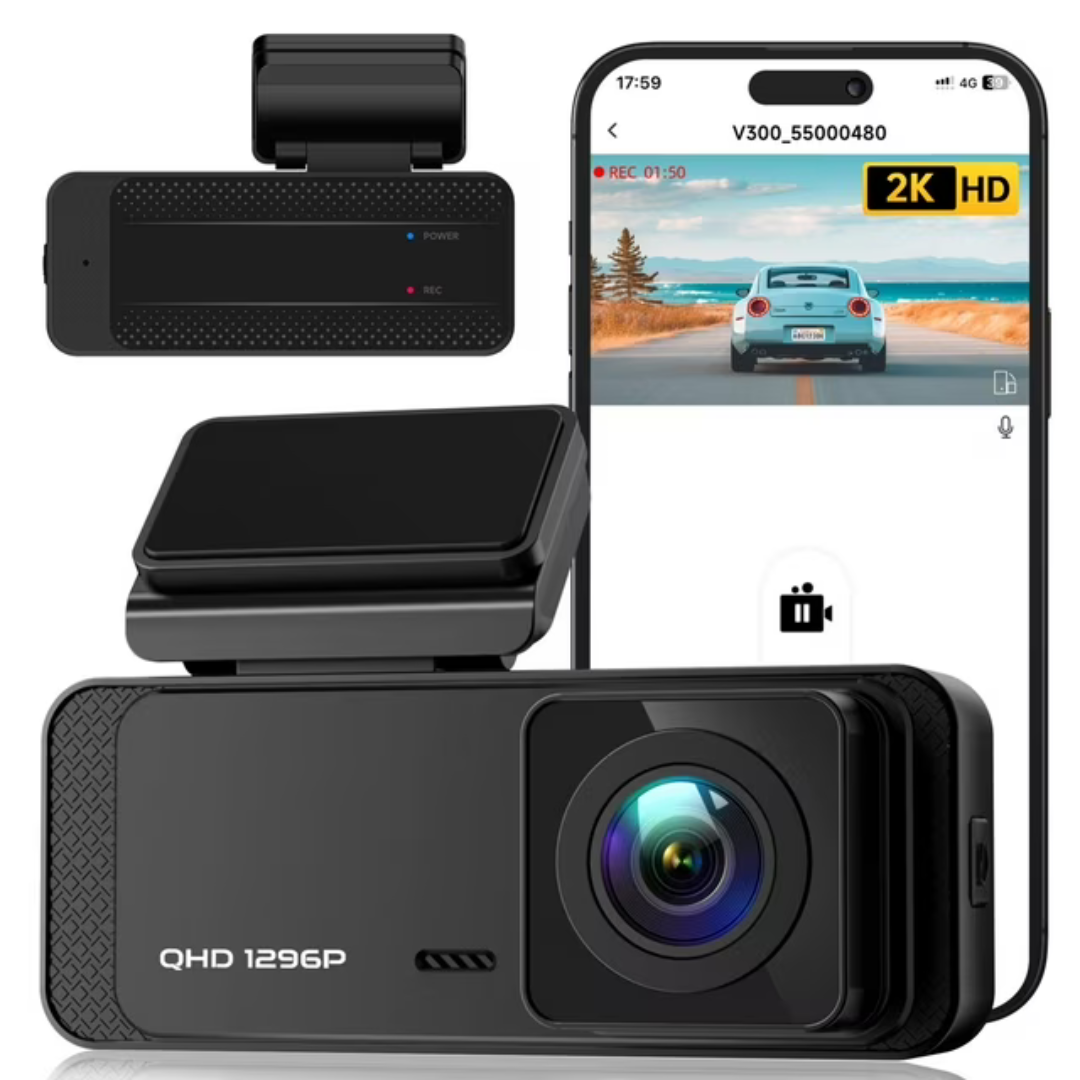 Ecomoment WiFi 1296P Dash Camera With Night Vision & APP