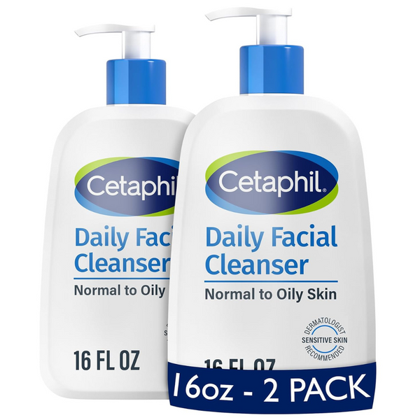 2-Pack Cetaphil 16-Oz Gentle Foaming Daily Face Wash