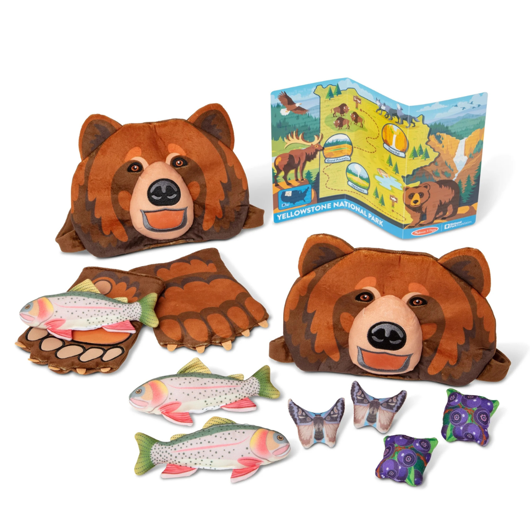 Melissa & Doug Yellowstone National Park Grizzly Bear Games Play Set