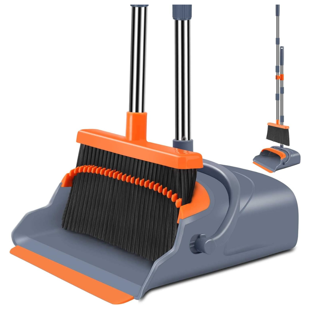 Kelamayi Upgrade Stand Up Broom & Dustpan Set