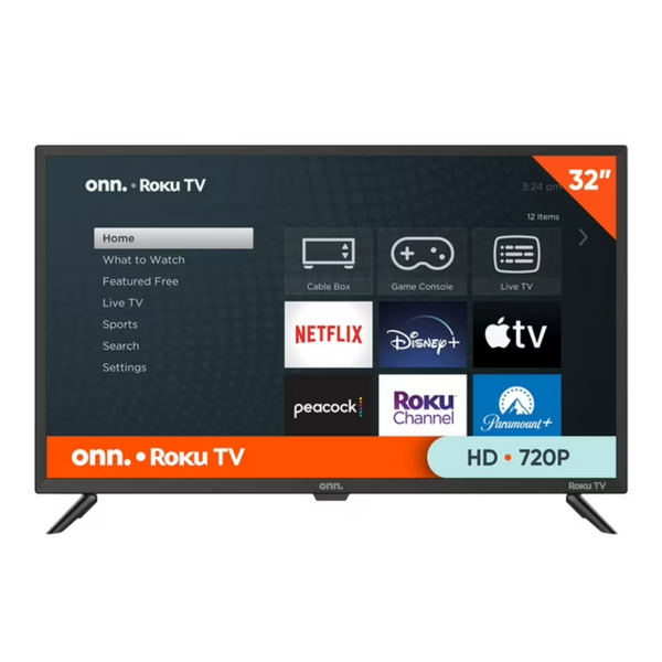 onn. 100012589 32" 720p Smart LED Roku TV