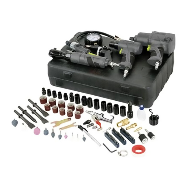 Master Mechanic 100 Piece Air Tool Kit With Impact And Ratchet Wrench