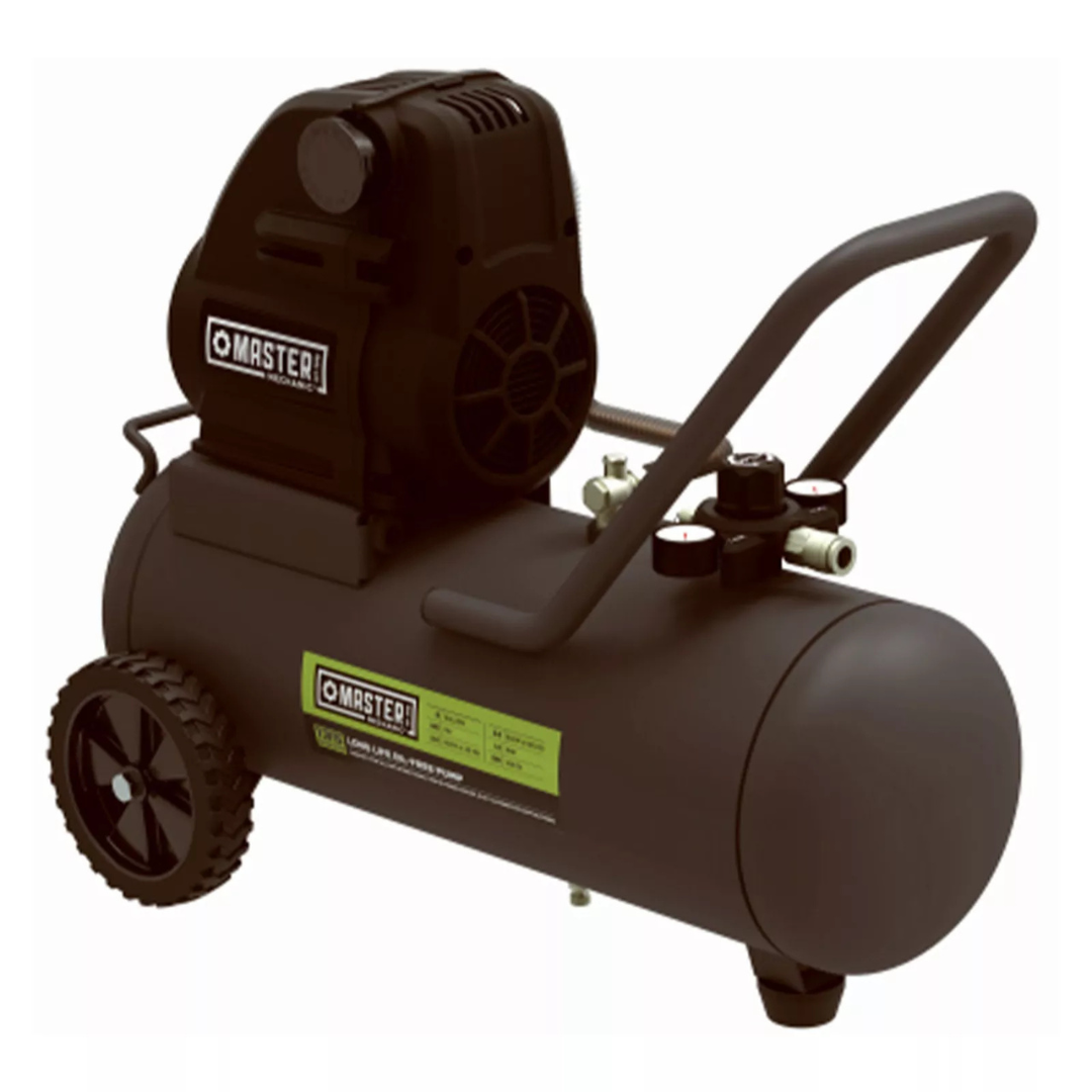 Master Mechanic 8 Gallon Portable Oil Free Air Compressor With Motor