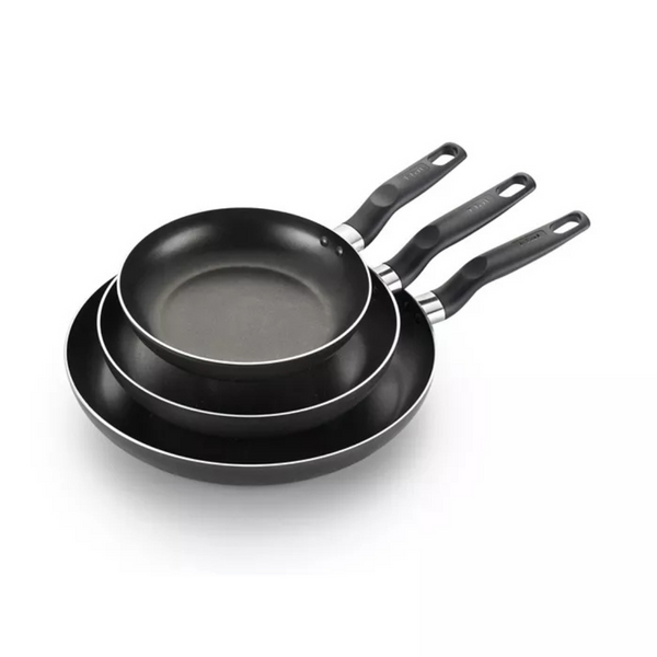 3-Pack T-Fal Fry Pan Set With Comfort Grip Handles