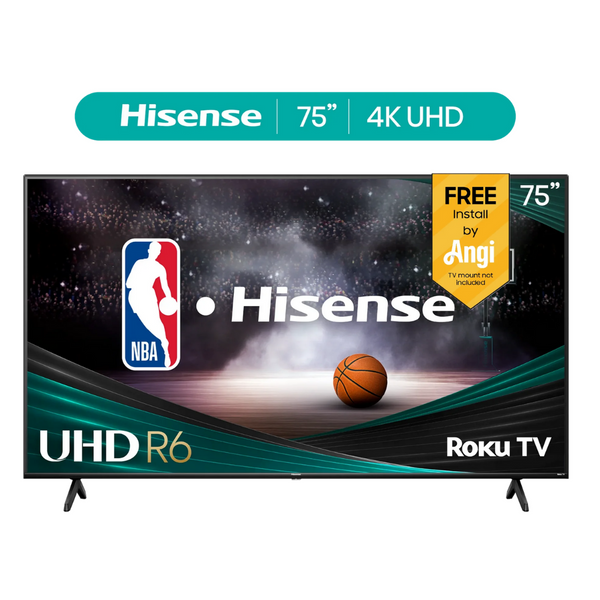 Hisense 75R6E1 75" 4K Ultra HDR Smart LED Roku TV