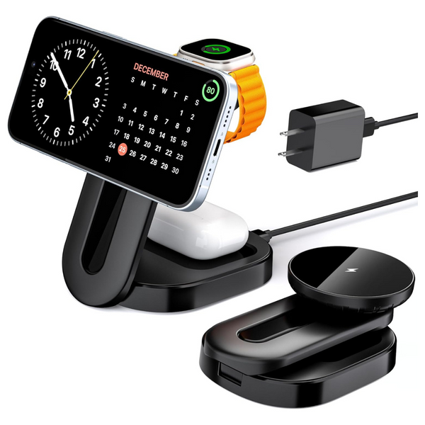 3 In 1 Magnetic Wireless Charging Station For Multiple Devices