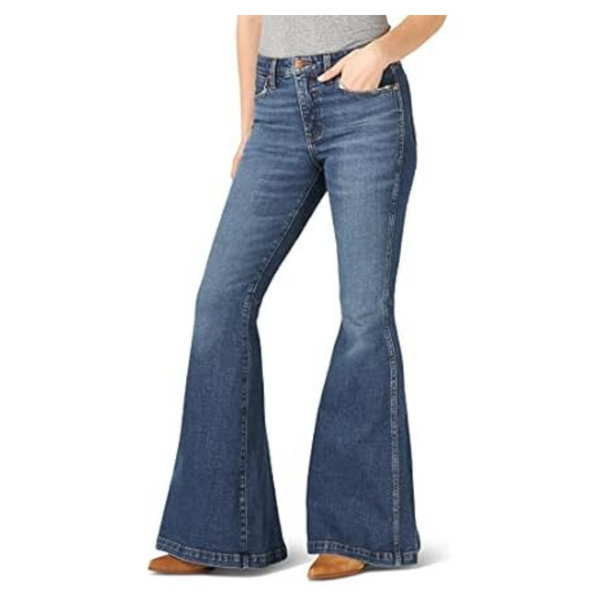 Wrangler Women's Retro High Rise Trumpet Flare Jeans