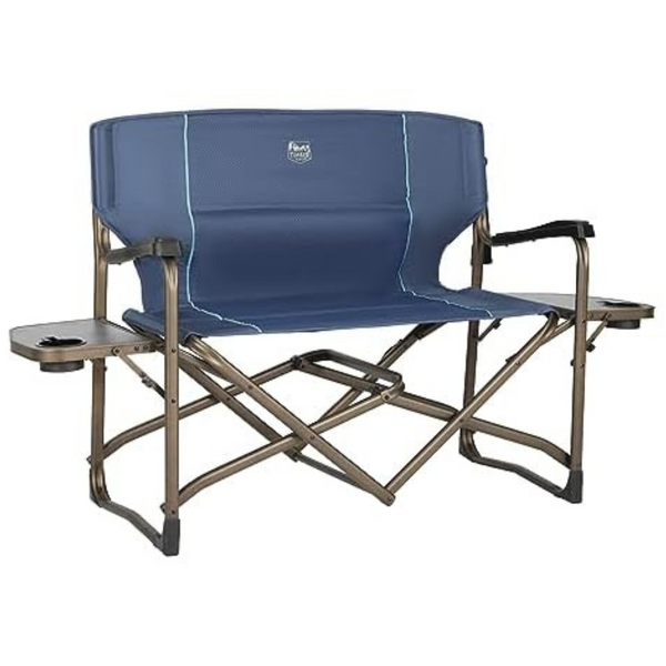 Timber Ridge Cedar Love Seat 2-Person Folding Directors Chair