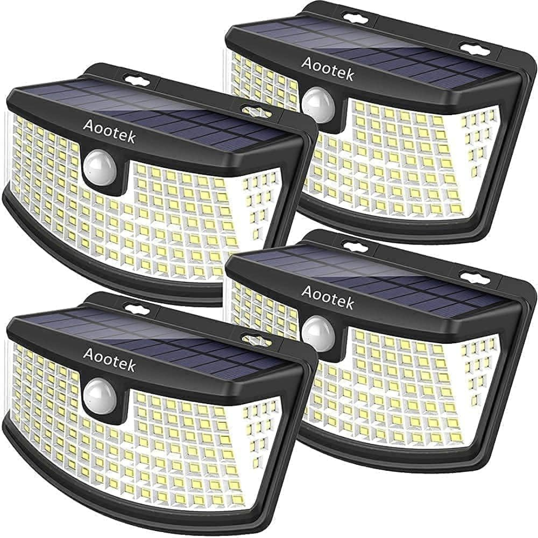 4-Pack 120 LEDs Solar Lights