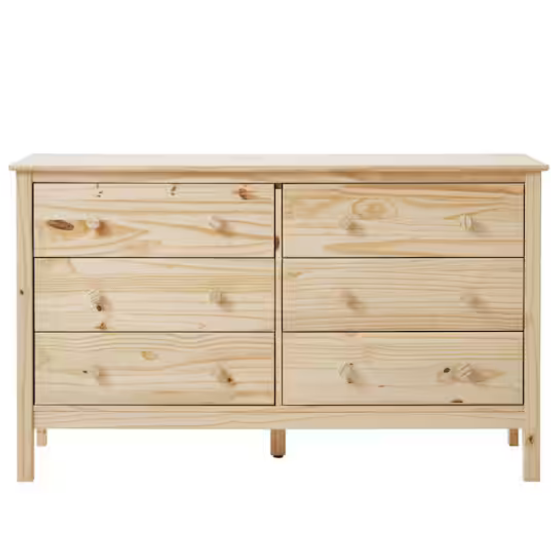 StyleWell Unfinished 6 Drawer 54 inch Dresser