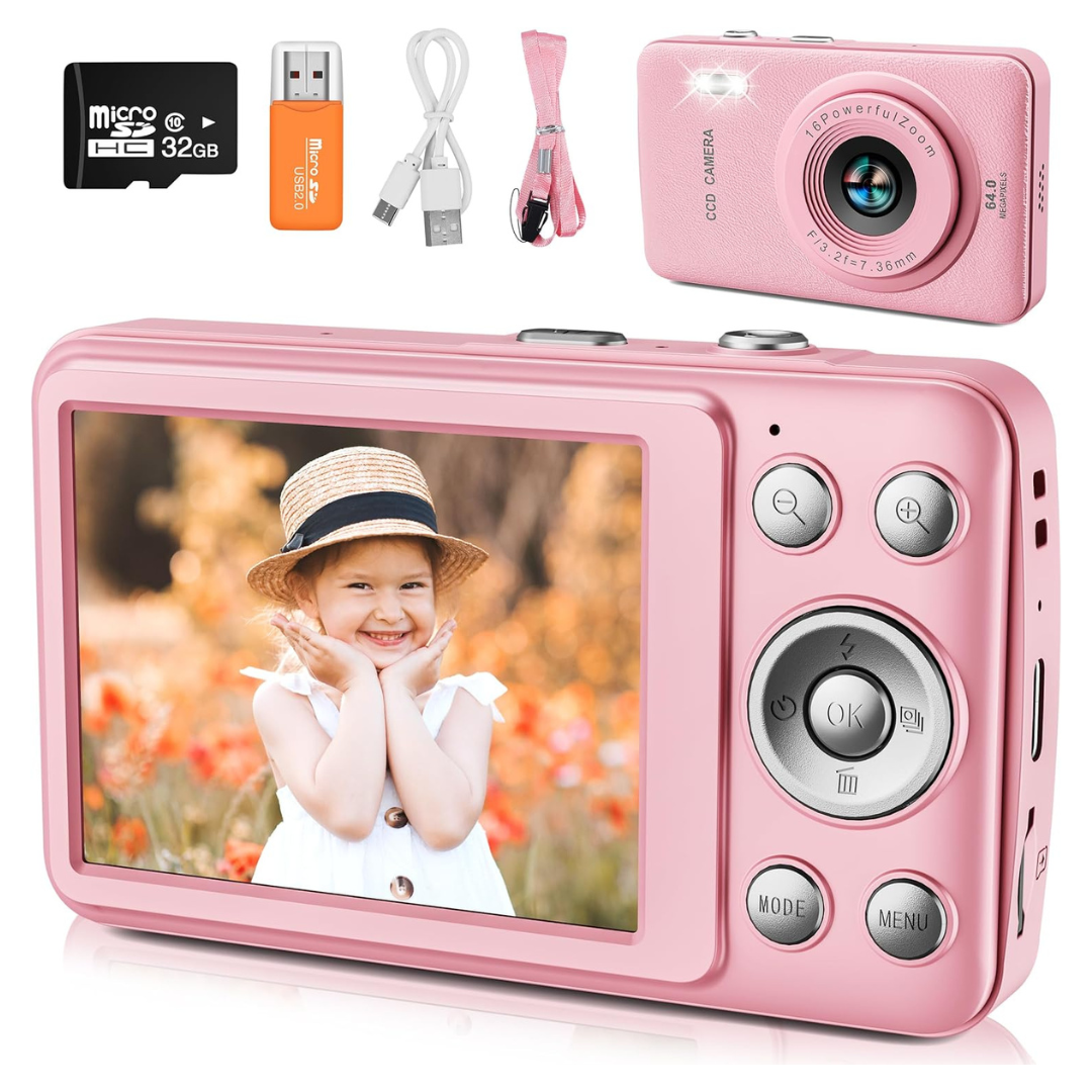 Digital Video Camera Toys For Kids With MP3 Music Player And 32GB SD