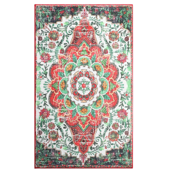 3x5 ft Washable Non Slip Vintage Boho Carpet