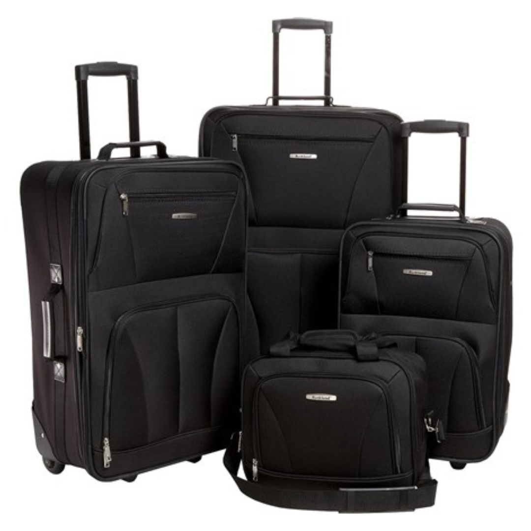 4-Piece Rockland Journey Softside Upright Luggage Set (14"/19"/24"/28")