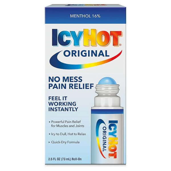 Icy Hot Original Medicated Pain Relief Liquid W/ No Mess Applicator (3.5 Oz)