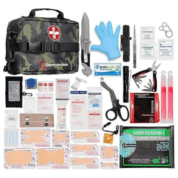 119-Piece Surviveware Comprehensive Premium Survival First Aid Kit