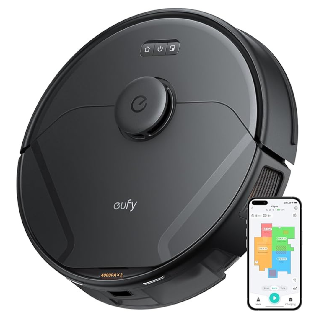 Eufy Clean X8 Pro Twin-Turbine 2x 4,000 Pa Powerful Suction Robot Vacuum