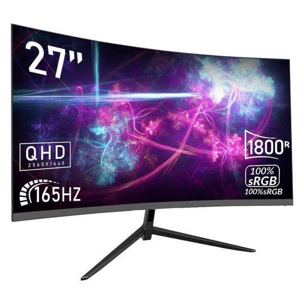 Rehisk Boston 27" Curved WQHD 165Hz 5ms HDR IPS Freesync Gaming Monitor