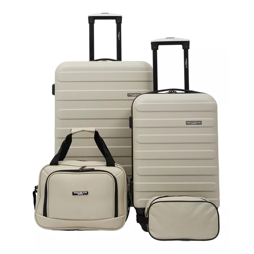 4-Piece Travelers Club Austin Hardside Luggage Set (Various)