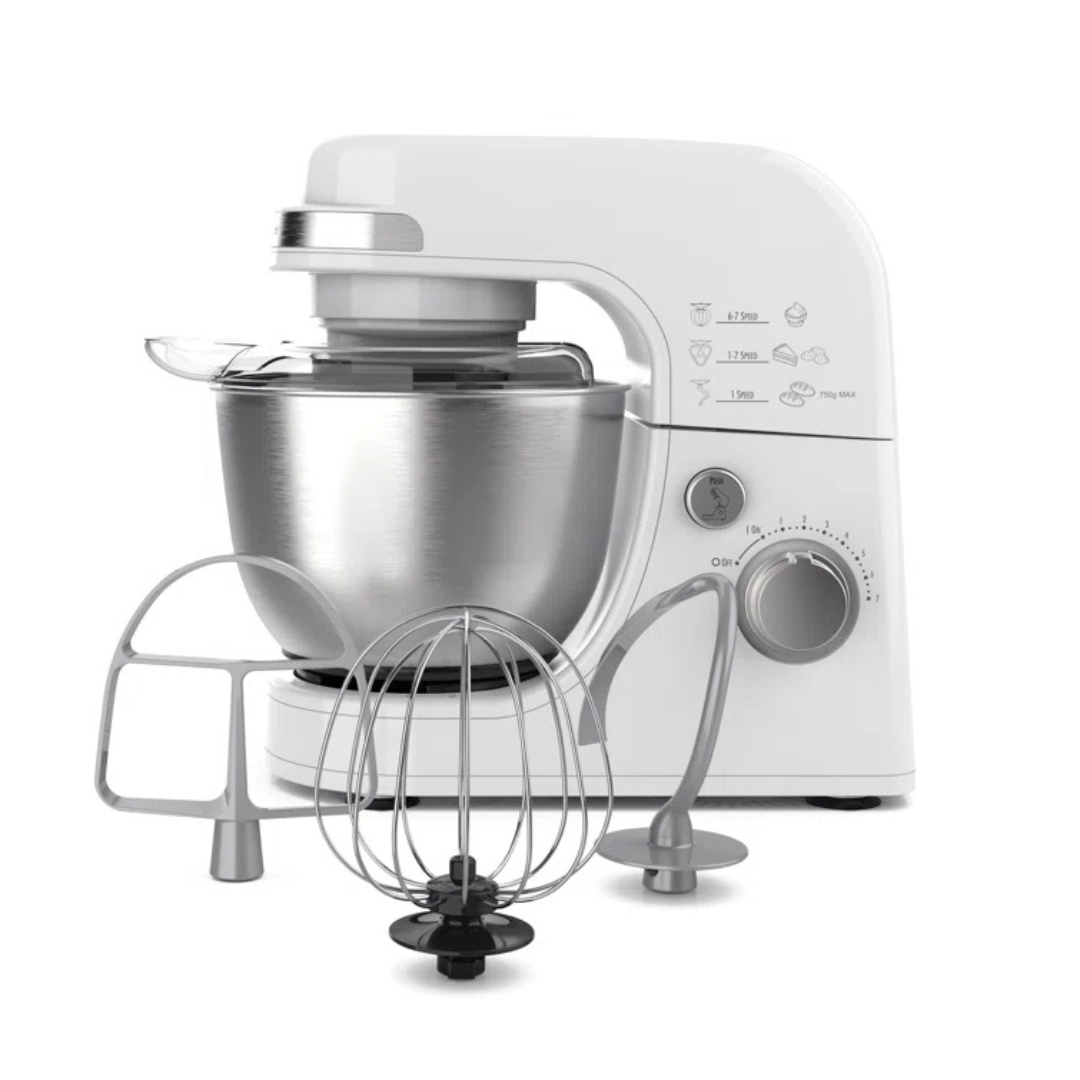 Hamilton Beach 4qt 7-Speed Stand Mixer W/Dough Hook, Whisk & Flat Beater