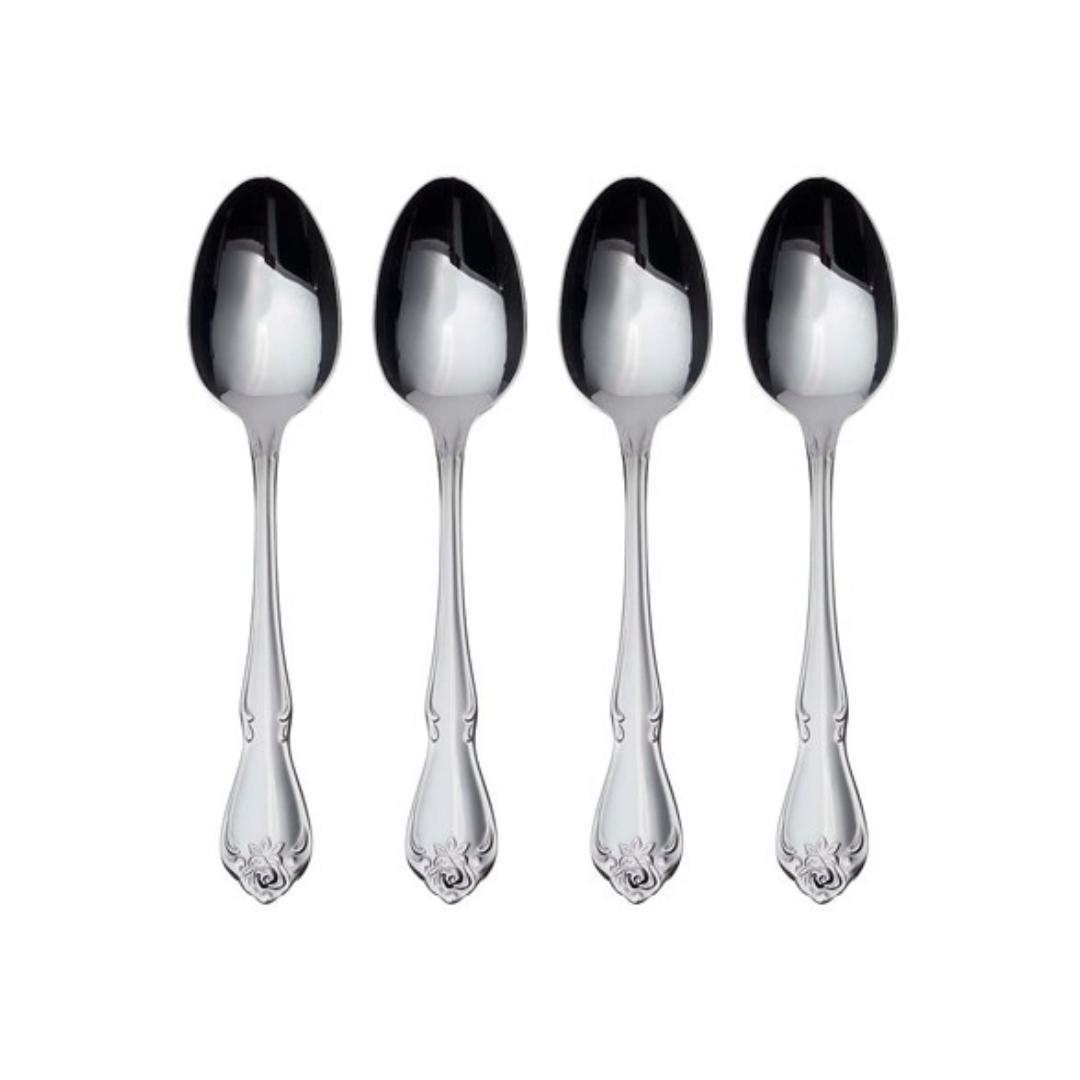 Oneida 4-Piece True Rose Everyday Flatware Teaspoons