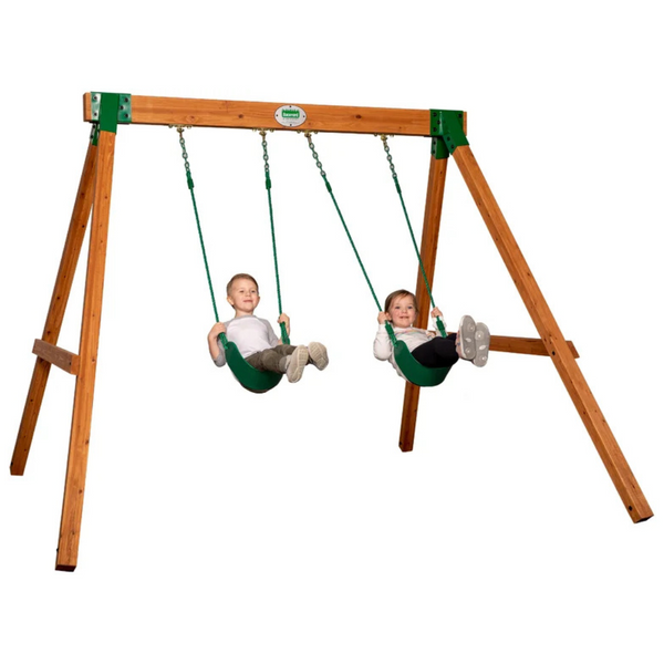 Backyard DiscoveryDurango Heavy Duty All Cedar Wood A-Frame Swing Set