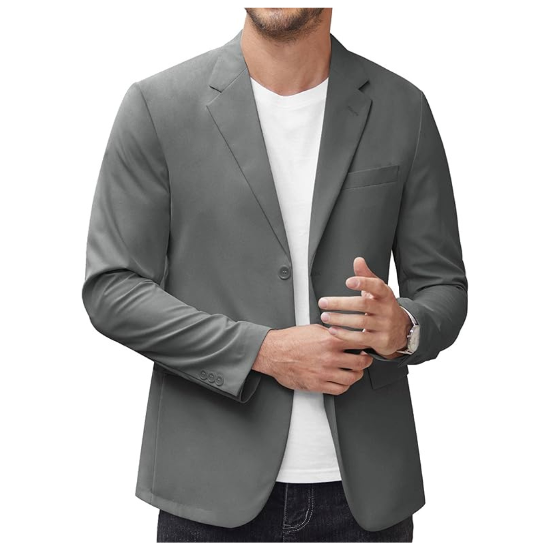 Coofandy Men Casual Fashion Two Button Regular Fit Sport Coat