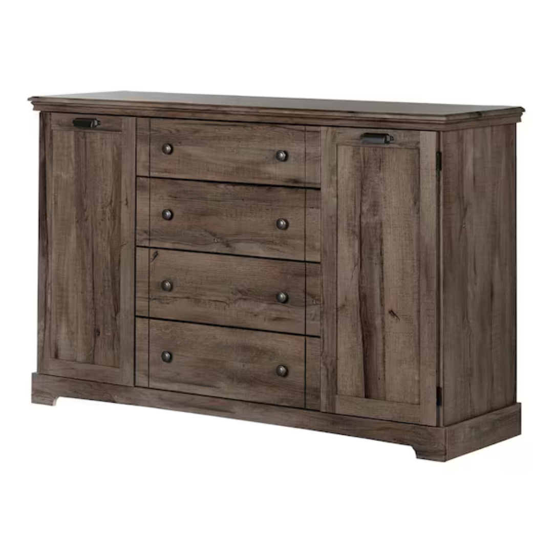 South Shore Avilla 4-Drawer Fall Oak Dresser (2 Colors)