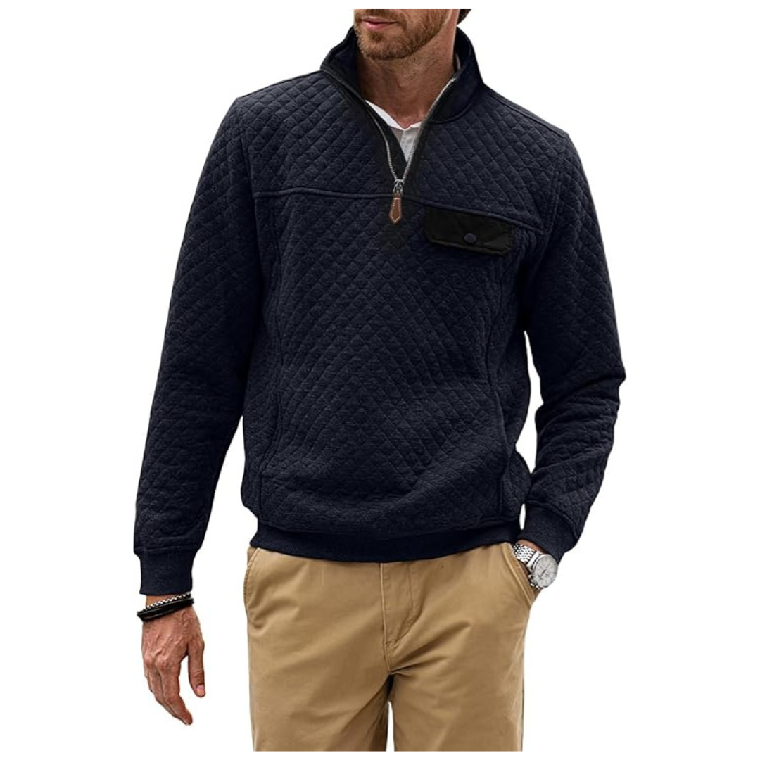 Jmierr Men's Quilted Sweatshirt