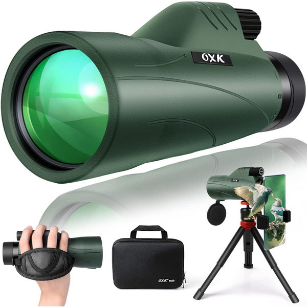 12 x 56 High Power BAK4 Prism & FMC Lens Monocular Telescope w/ Tripod